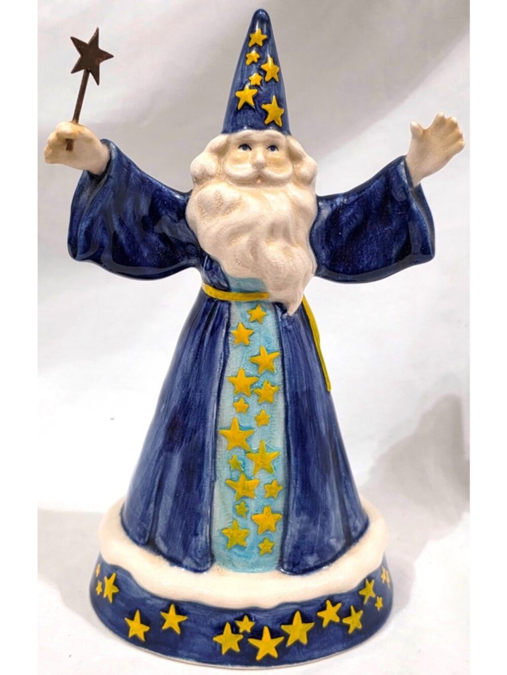 Enesco Merlin the Magician sorcerer WIZARD MUSIC BOX FIGURE plays Camelot CRAZED